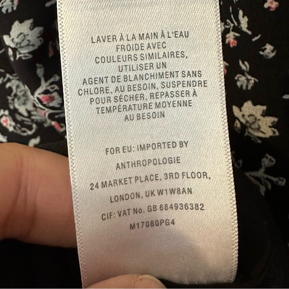 Anthropologie’s Maeve Floral Sleeveless Cottagecore Top Dark Fairy Lace Black - Picture 10 of 12